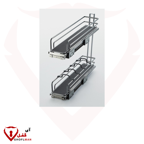 زجاجة ورف توابل من طابقين WB2335 UNIHOPPER