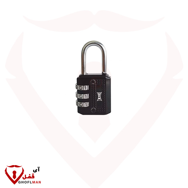 قفل مركب أسود مكون من 3 أرقام KD001/20-700 Kali KALE
