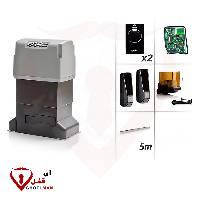 طقم أبواب منزلقة كهروهيدروليكية، موديل 844 Kit، ماركة Faac