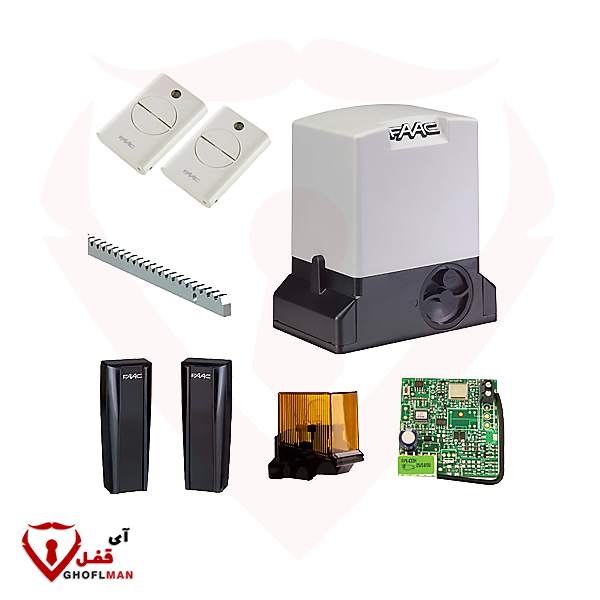 طقم أبواب منزلقة كهروميكانيكية موديل 741 Kit ماركة Faac