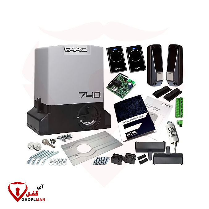 طقم أبواب منزلقة كهروميكانيكية موديل 740 Kit ماركة Faac