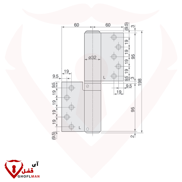 مفصلة هيدروليكية كود 234 NHN NHN