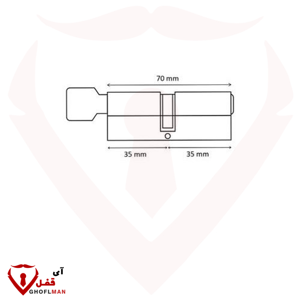 داندي اسطوانة شقة 7 سم
