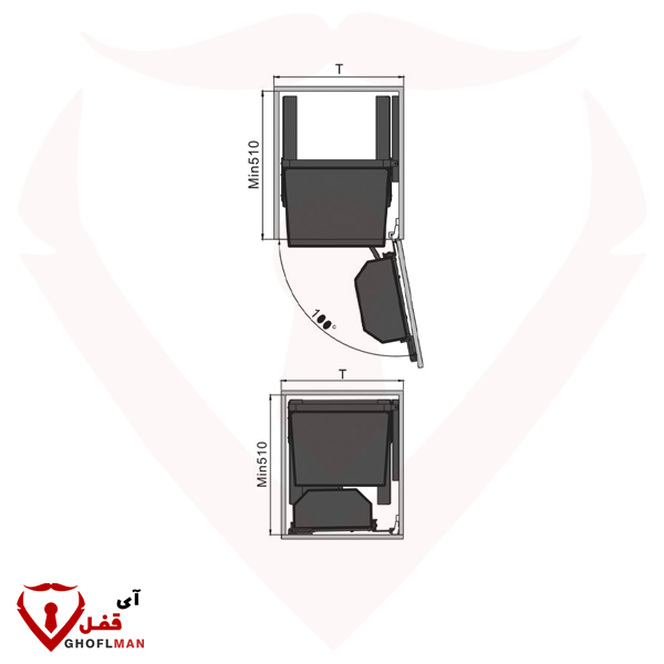 ثلاجة سوبر ترادفية WB1208 UNIHOPPER UNIHOPPER