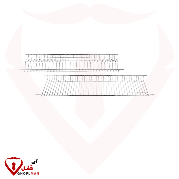 سلة تصريف فولاذية كلاسيكية من طابقين