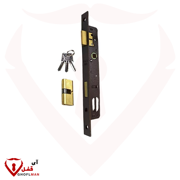 قفل مفتاح بتصميم CV.L من النحاس بالكامل مع كود RAJABI 3324 أسطوانة