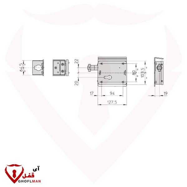V09 باب السكك الحديدية قفل ساحة الحديد فيرو فيرو
