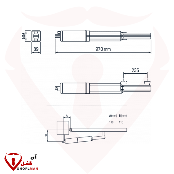 رافعة مفصلية Fadini HINDI 880 SPRINT Faac ماركة