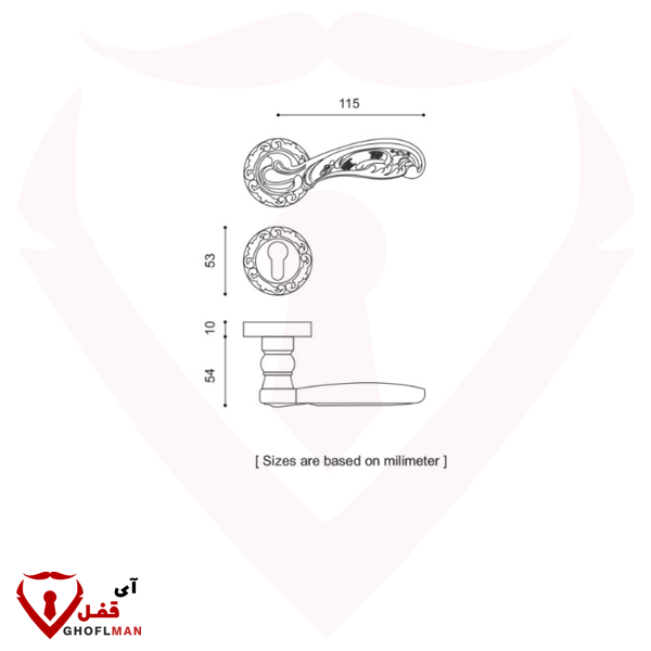 مقبض روزيت كود 8200R إيران إيران