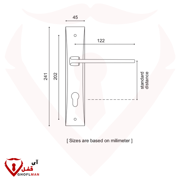 رمز لوحة المقبض 3300 إيران إيران