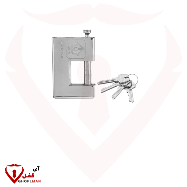قفل کتابی روکش دار 90 دوشیار استیل عمارت EMARAT (عمده)