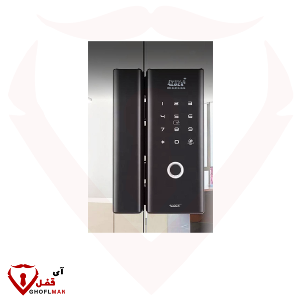 ALOCK + G200 مقبض رقمي لبصمة الإصبع من الزجاج المقسى