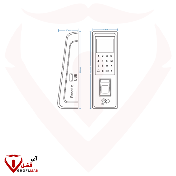 جهاز الحضور والانصراف موديل BETA 2208