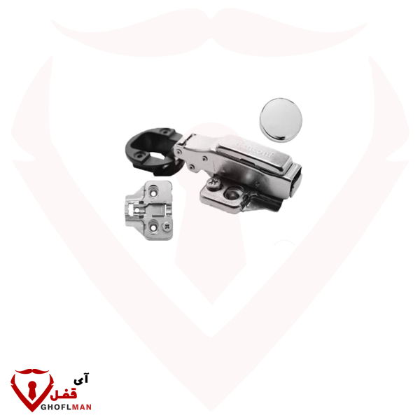 مفصلة Aram Band Star، غطاء زجاجي Clapici بزاوية 110 درجة مع قاعدة D3، الكود: A073، FANTONI
