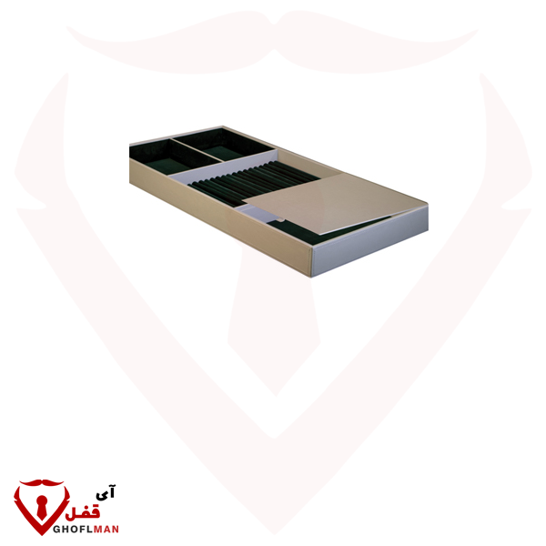 حامل مجوهرات جلدي صغير الحجم من سلسلة FANTONI مكون من 3 أدراج