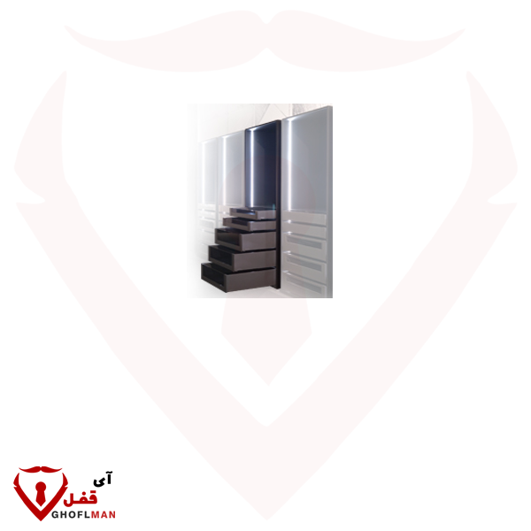 FANTONI سلم زجاجي رفيع بمفصلات فائقة الجودة