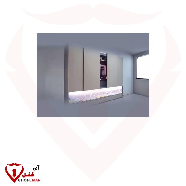 آلية هذا الخط الكهربائي الخطي للخزانة المعلقة على الحائط وخزانة الملابس بأربعة أبواب، نموذج التزامن المتماثل FANTONI
