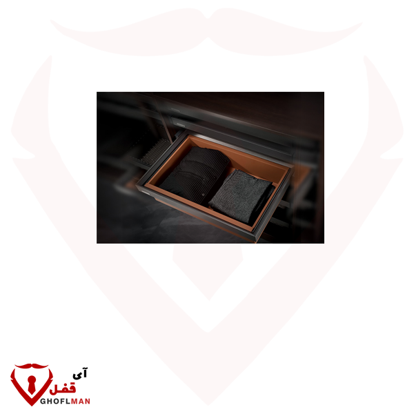 سلة جلدية للسكك الحديدية داخل خزانة ملابس Fantoni