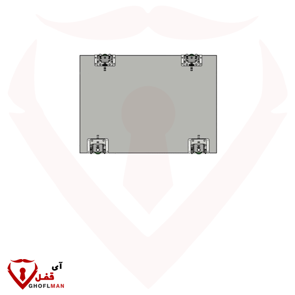 آلية باب خزانة ذات سكة مزدوجة مع رمز حزام ناعم SLS-2DR SARO