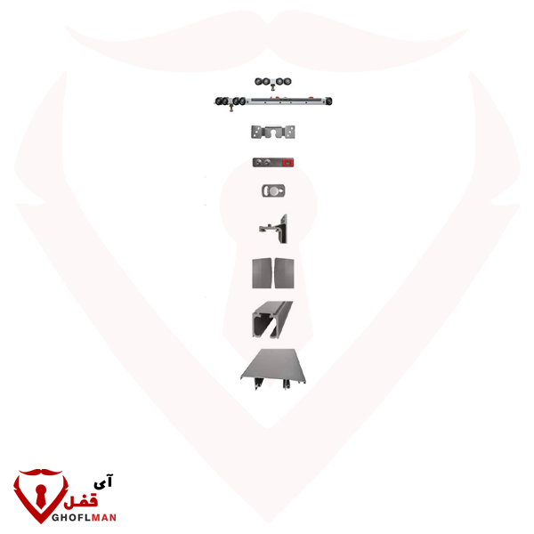 آلية باب بسكة مفردة مع رمز حزام ناعم SSD-02 SARO
