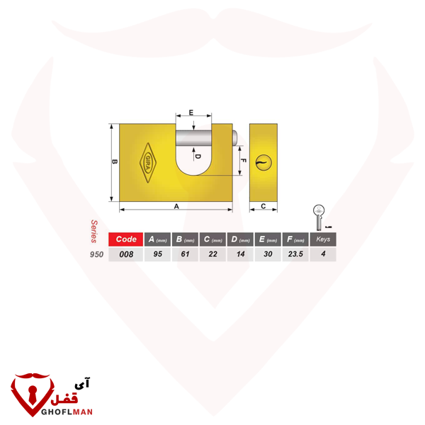 قفل الكتاب 950 رمز الكمبيوتر 008 GIRA الصيد
